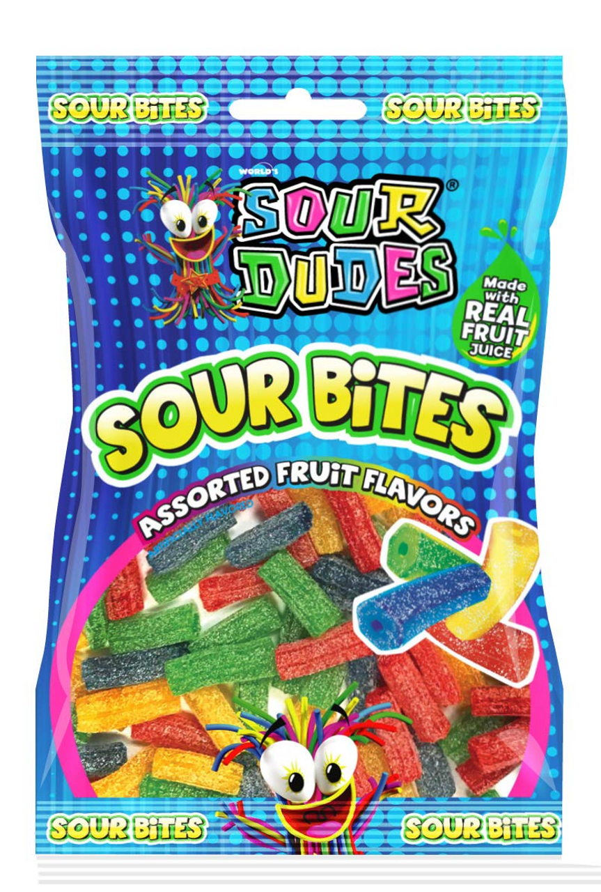 Sour Dudes Sour Bites Fun Fruit Flavors 113g
