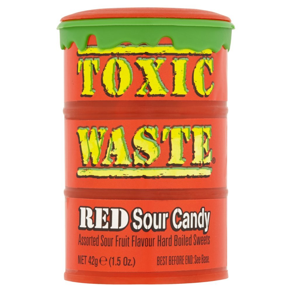 Toxic Waste Red Sour Candy 42g