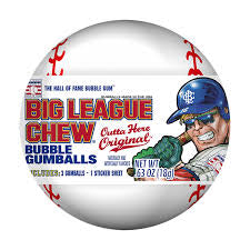 US Big League Chew Bubble Gumballs 18g