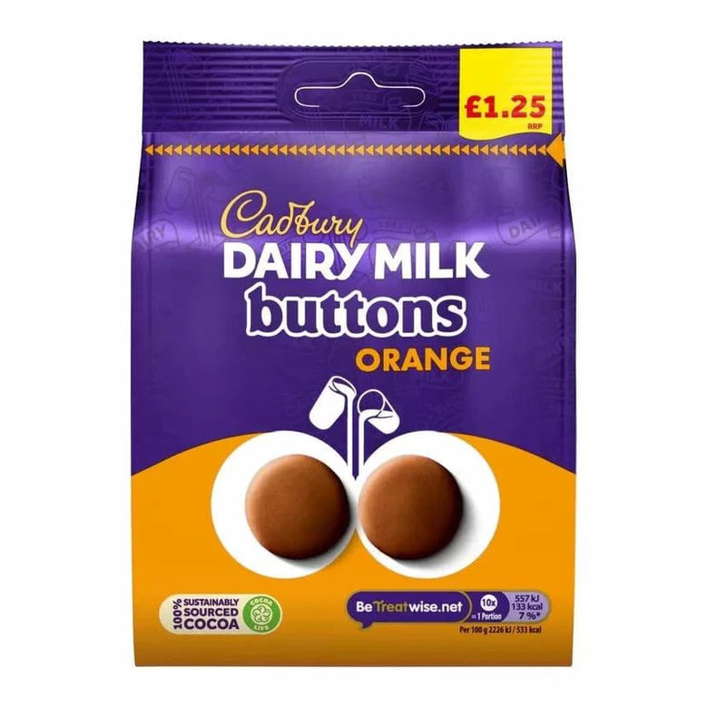 Cadbury Dairy Milk Orange Buttons 95g