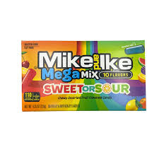 Mike and Ike Mega Mix 10 Flavors Sweetorsour 120g