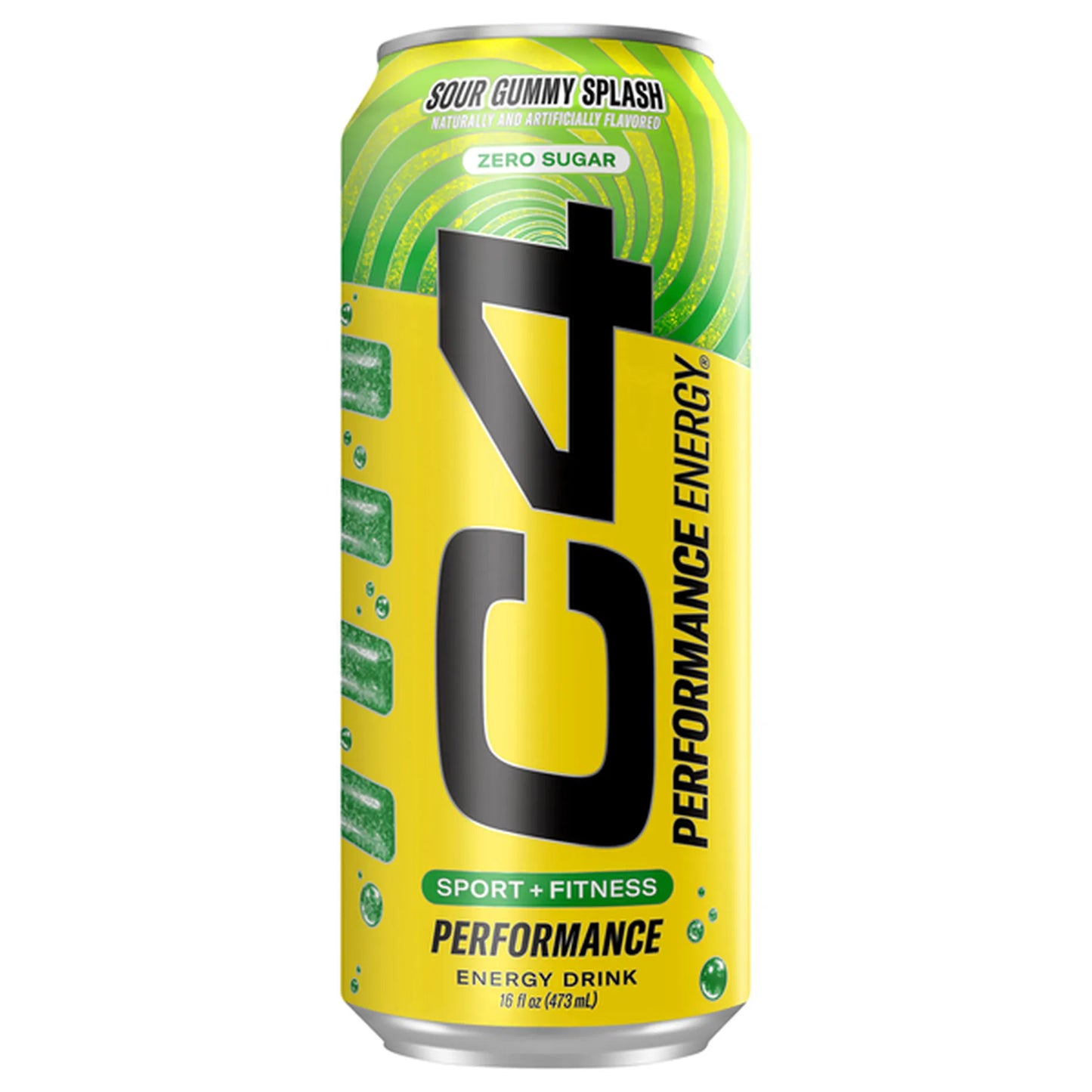 C4 Sour Gummy Splash Zero Sugar Energy Drink 473ml