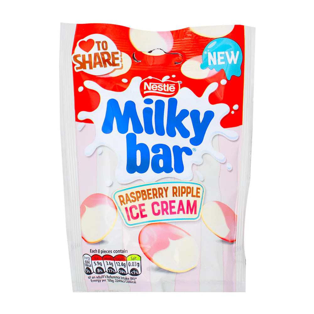 Nestle Milky Bar Raspberry Ripple Ice Cream 85g