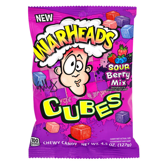 US Warheads Sour Berry Mix Cubes 127g