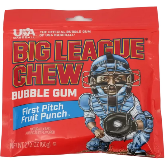 Big League Chew Fruit Punch 60g single retail pack