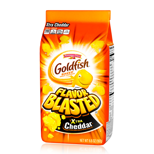Goldfish Xtra Cheddar Crackers 187g single retail pack