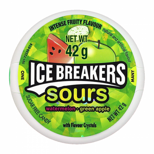 Ice Breakers Sours Green Apple Mints 42g single retail pack