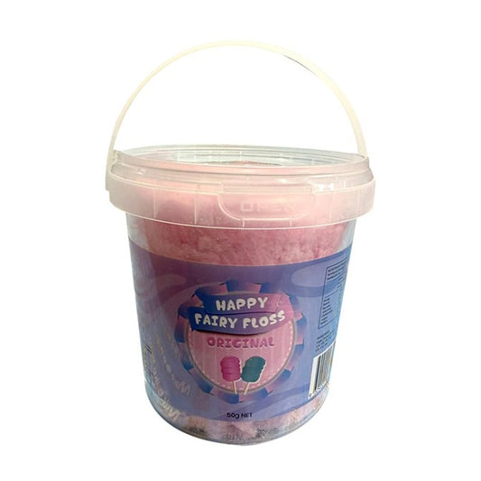Happy Fairy Floss Pink & Blue 50g single retail item
