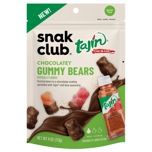 US Snak Club Tajin Chocolatey Gummy Bears 113g
