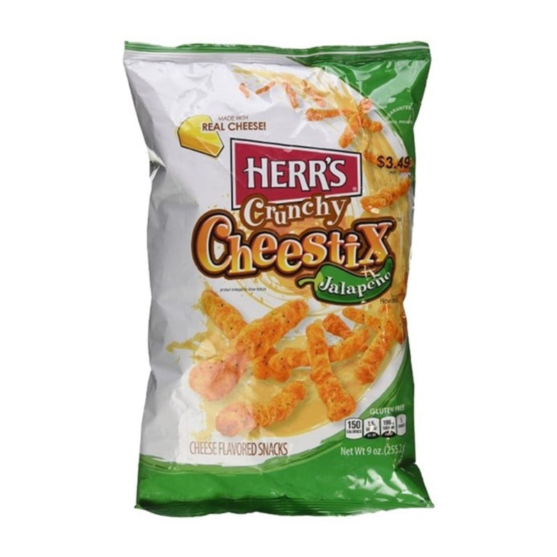 Herr's Jalapeño Crunchy Cheestix 227g single retail item