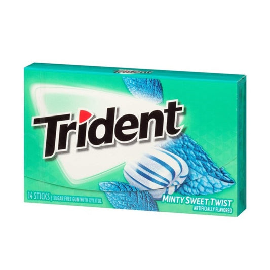 Trident Mint Sweet Twist Gum 14 Pieces single retail item