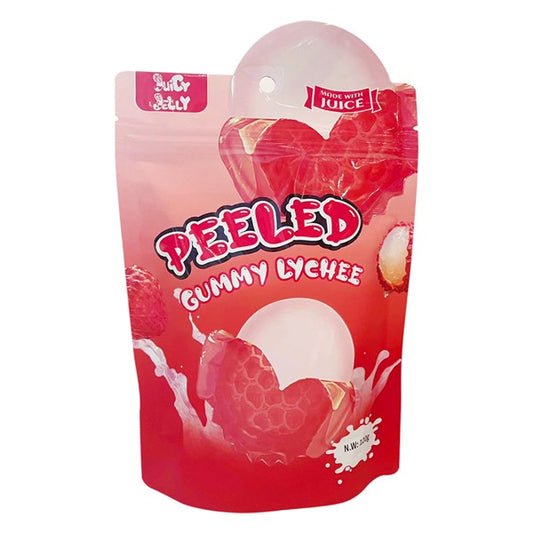 Juicy Jelly Peeled Gummy Lychee 120g single retail item