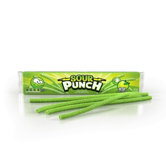 Sour Punch Apple Straws 57g single retail item