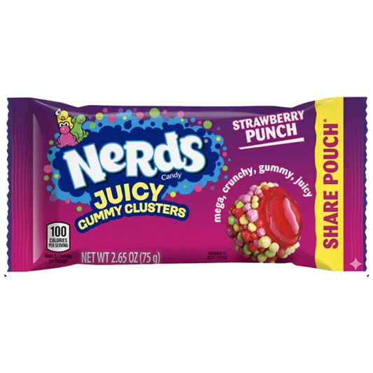 Nerds Gummy Clusters Juiced 75g single retail item