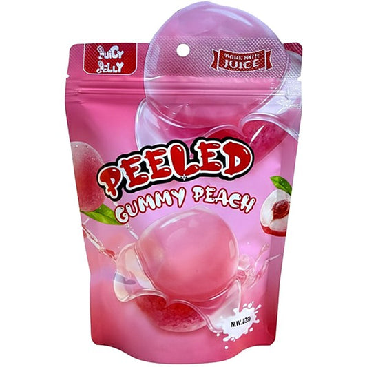 Juicy Jelly Peeled Gummy Peach 120g single retail item