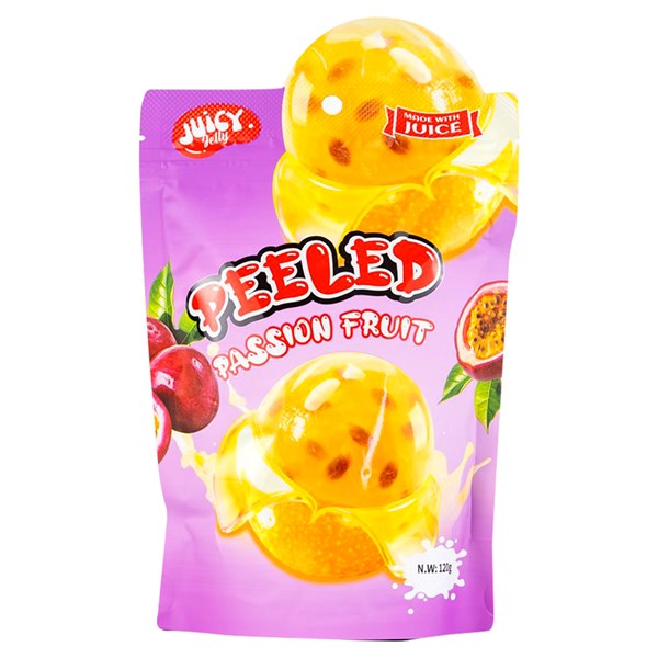 Juicy Jelly Peeled Gummy Passionfruit 120g single retail item