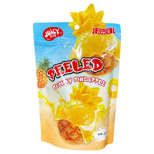Juicy Jelly Peeled Gummy Green Pineapple 120g single retail item