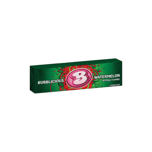 Bubblicious Watermelon Bubble Gum 5 Piece single retail item