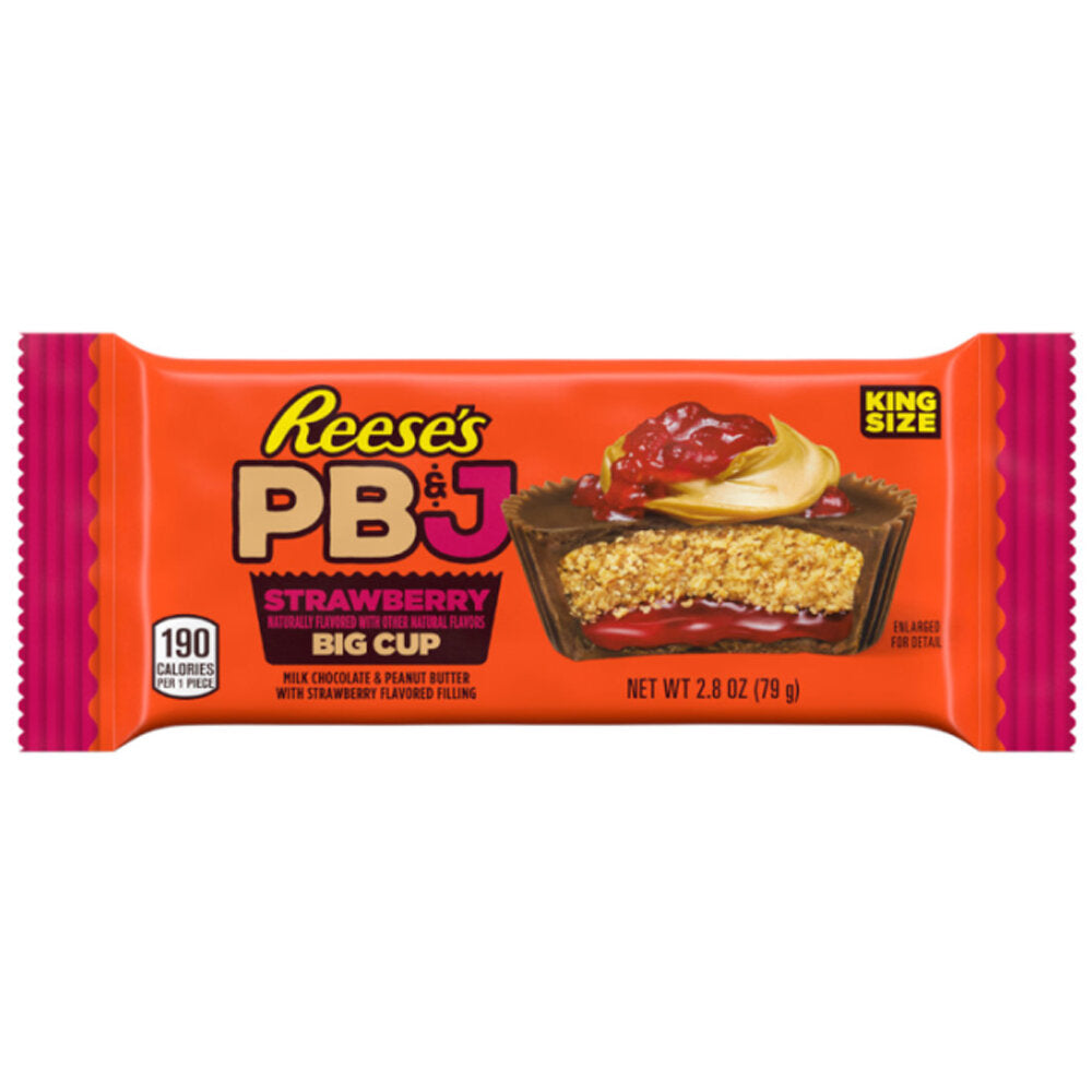 Reese's Big Cup Strawberry PB&J King Size 79g single retail item