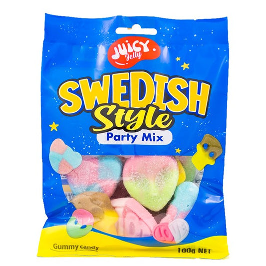 Juicy Jelly Swedish Style Party Mix 100g single retail item