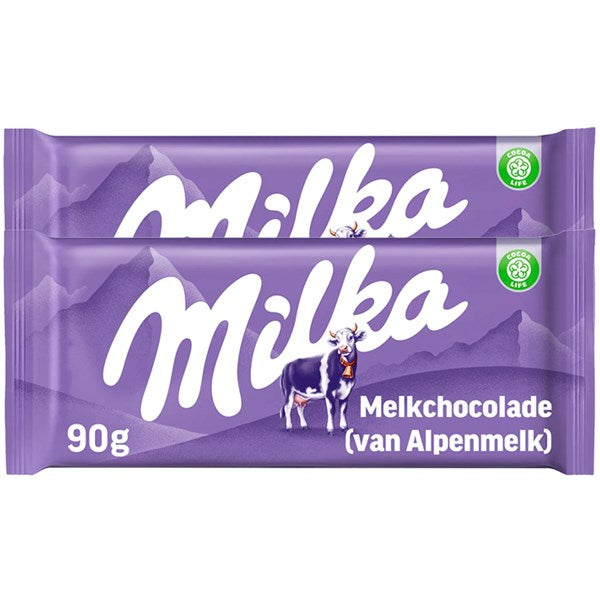 Milka Alpine Milk Chocolate 90g single retail item