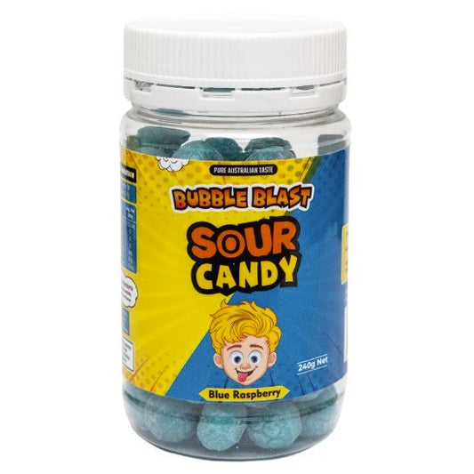 Bubble Blast Sour Candy Blue Raspberry 250g