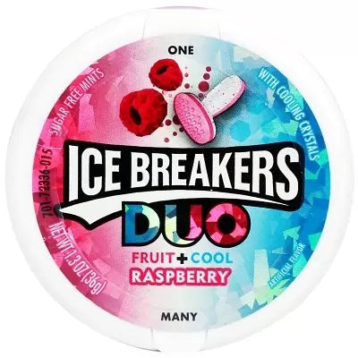 US Ice Breakers Duo Fruit + Cool Raspberry Mints 36g