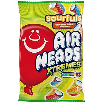US Airheads Xtremes Rainbow Sourfuls 170g