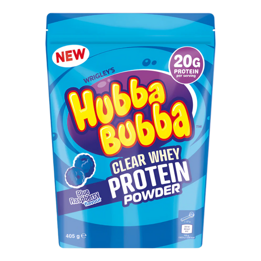 UK Wrigley’s Hubba Bubba Blue Raspberry Flavour Protein Powder 405g