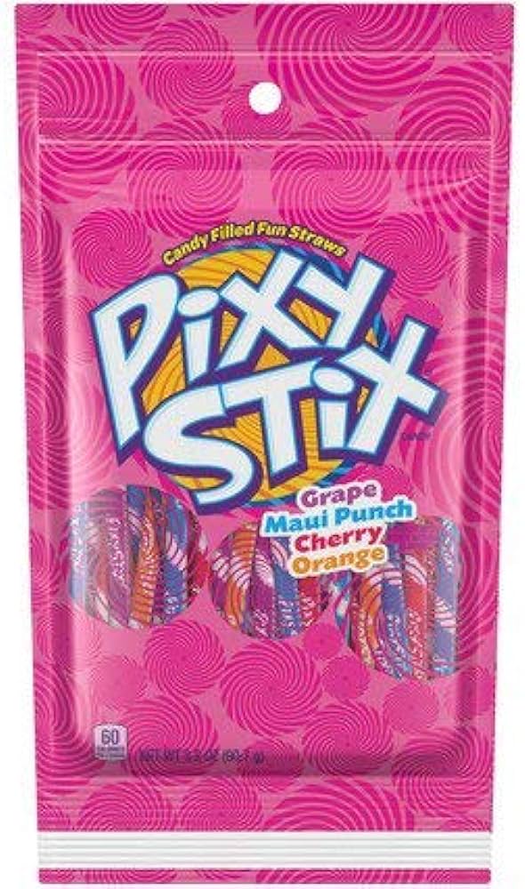 Pixy Stix Candy Filled Fun Straws 90.7g