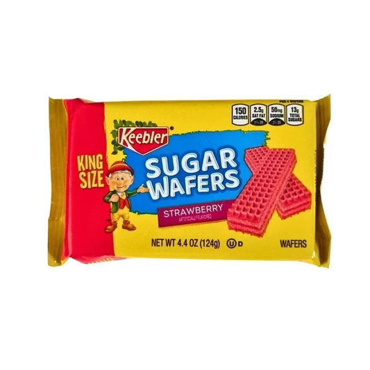 Keebler Sugar Wafers Strawberry King Size 124g