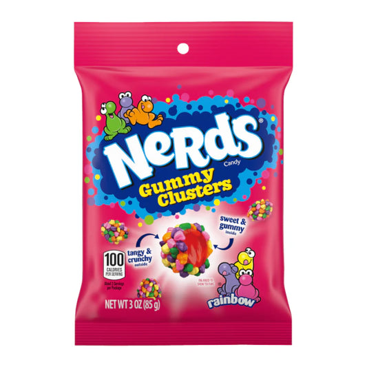 US Nerds Gummy Clusters Rainbow 85g