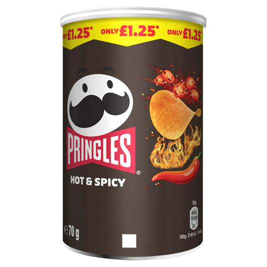 UK Pringles Hot & Spicy 70g
