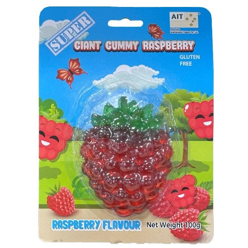 Giant Gummy Raspberry 100g