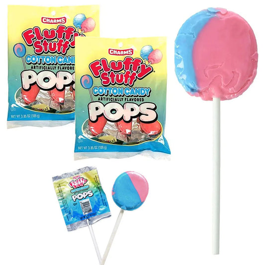 Charms Fluffy Stuff Cotton Candy Pops