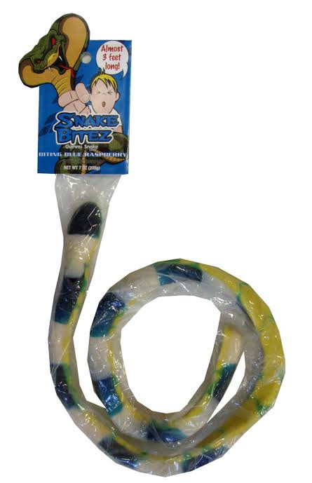 Snake Bitez Gummi Biting Blue Raspberry Flavour 200g