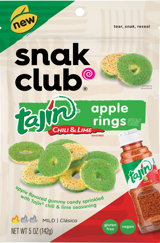 US Snak Club Tajin Apple Rings 142g