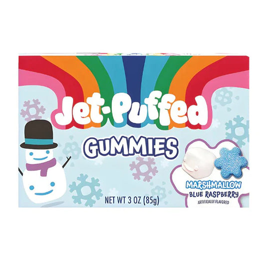 Jet Puffed Gummies Marshmallow Blue Raspberry 3Oz