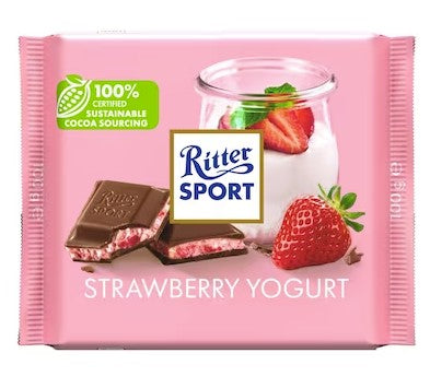 Ritter Sport Strawberry Yogurt Milk Chocolate 100g
