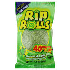 Rip Rolls Green Apple 1.4Oz
