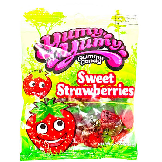 US Yumy Yumy Gummy Sweet Strawberries 128g