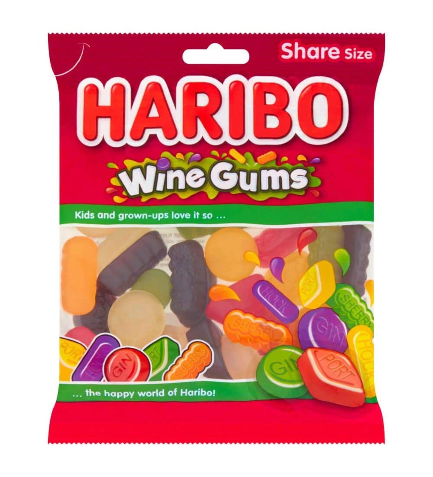 UK Haribo Wine Gums 160g