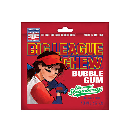 US Big League Chew Strawberry Bubble Gum 2.12 Oz