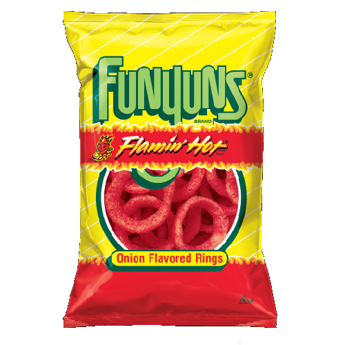 Funyuns Flaming Hot Onion Flavored Rings 163g