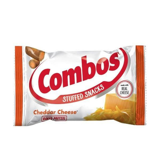 Combos Stuffed Snacks Cheddar Cheese Baked Pretzel 1.8Oz