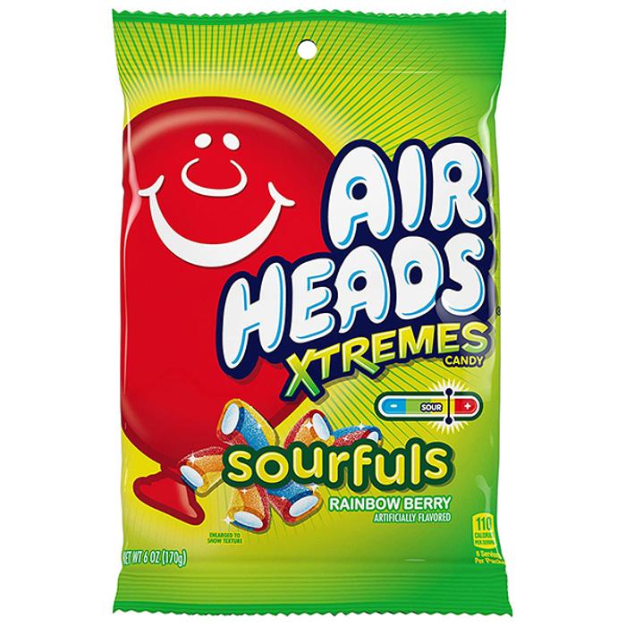 Air Heads Sourfuls Rainbow Berry Xtremes Candy 170g