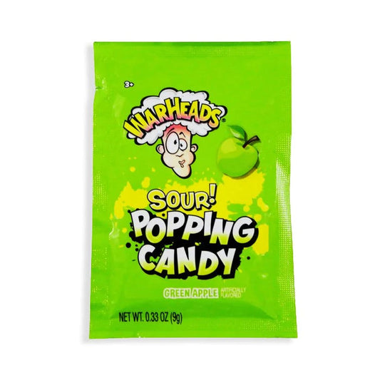 US Warheads Sour Popping Candy Green Apple 9g