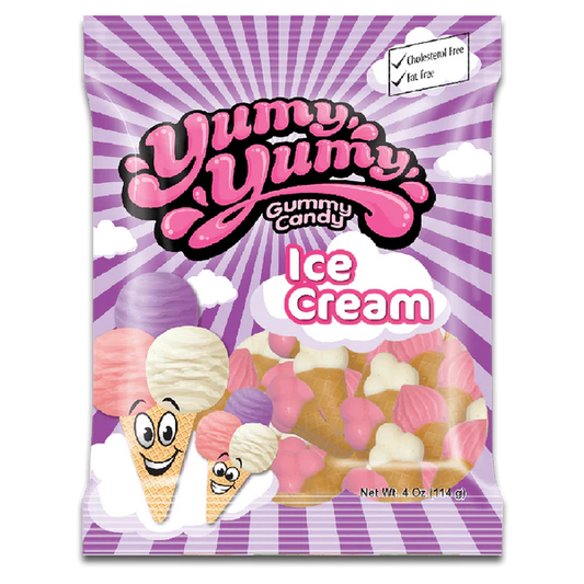 Yumy Yumy Gummy Candy Ice Cream 4Oz