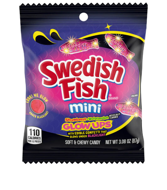 Swedish Fish Mini Glow Ups 87g