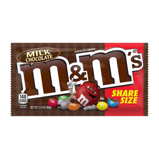 US M&M Milk Chocolate Share Size 89g